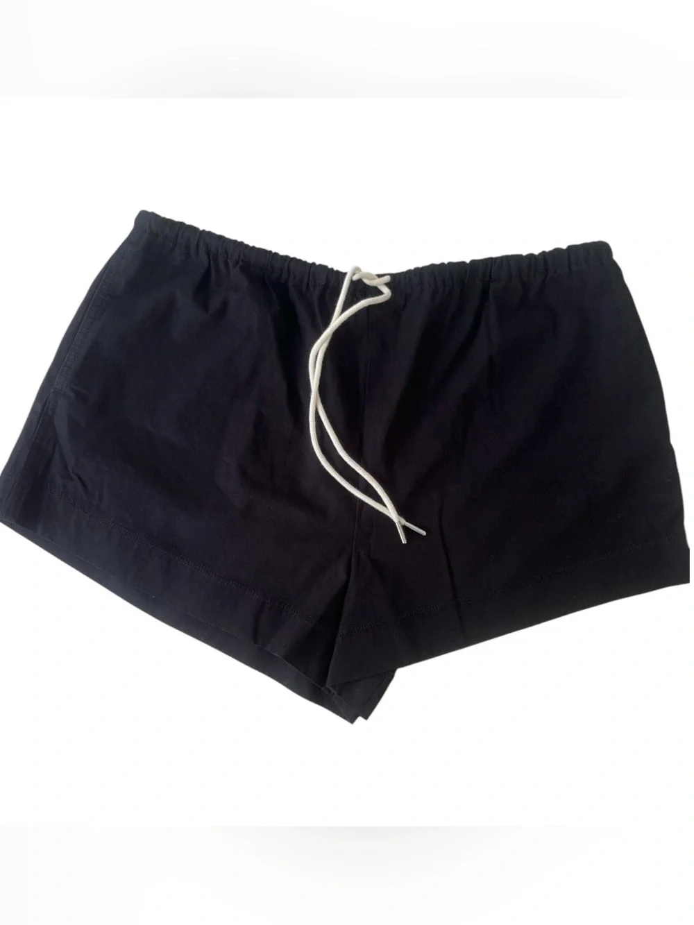 NWT J Crew Black Cruise drawstring short in cotton poplin